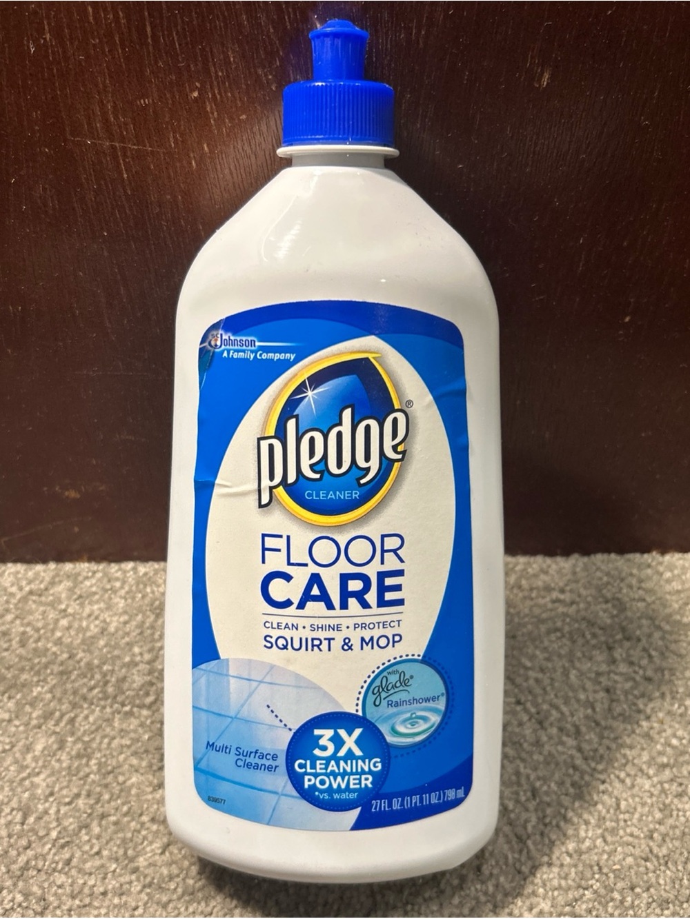 Pledge Floor Care Clean It Multi Surface Cleaner Rainshower Squirt & Mop 27oz